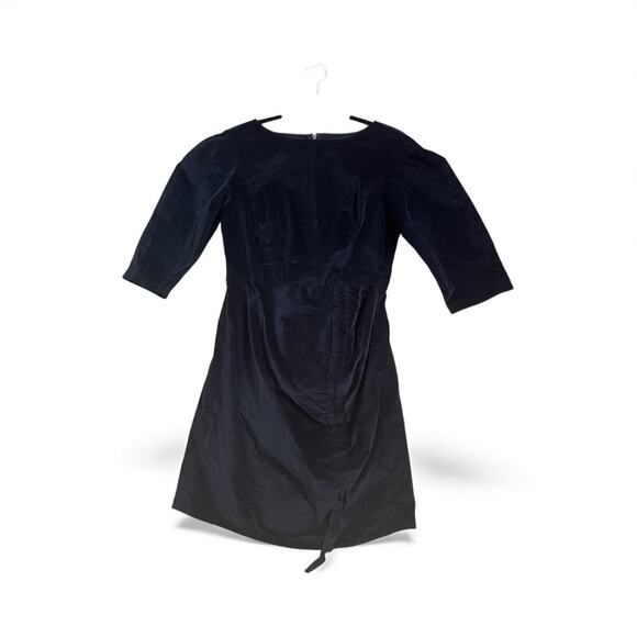 NWT Rebecca Taylor La Vie Corduroy Dress Navy Blue Size M - Picture 3 of 10